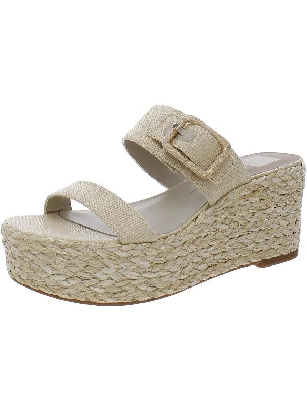 Effortless Style Shoes Sale Womens Buckle Woven Mule Sandals