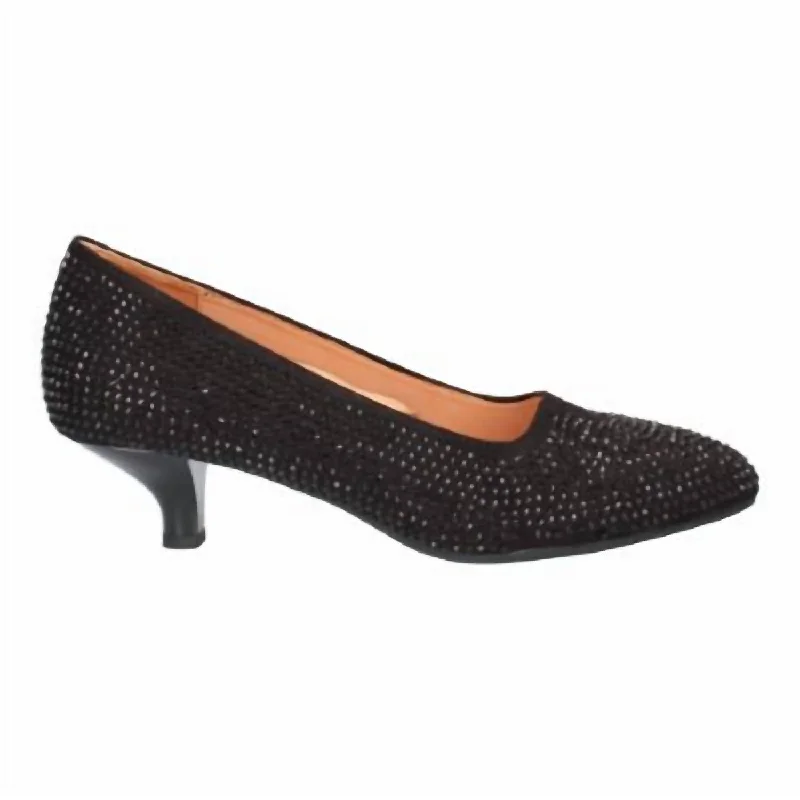 Ends Soon Women's Kavan Heeled Pumps In Black Raindrop