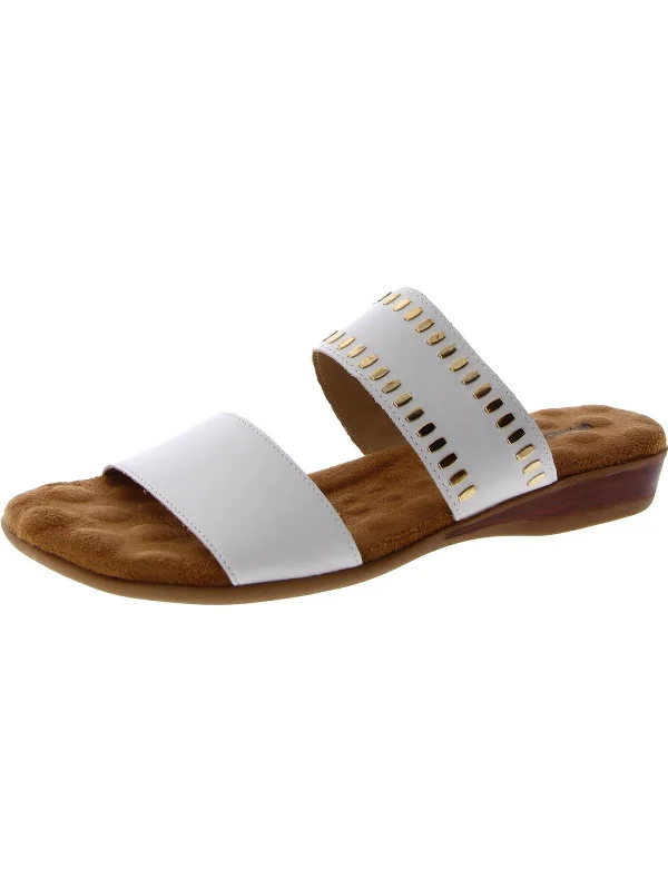 The Good Stuff Womens Slip On Embellished Slide Sandals