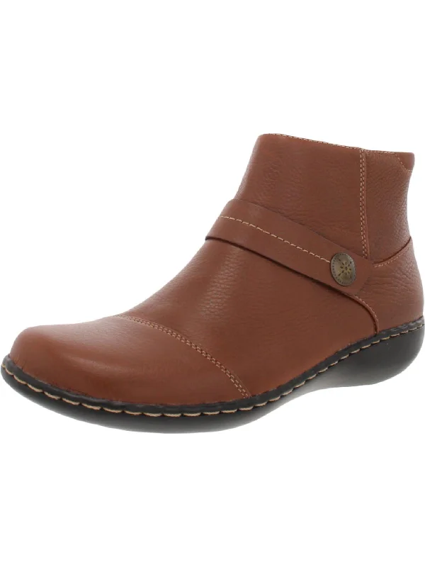 Daily Deals Ashland Pine Womens Leather Comfort Ankle Boots