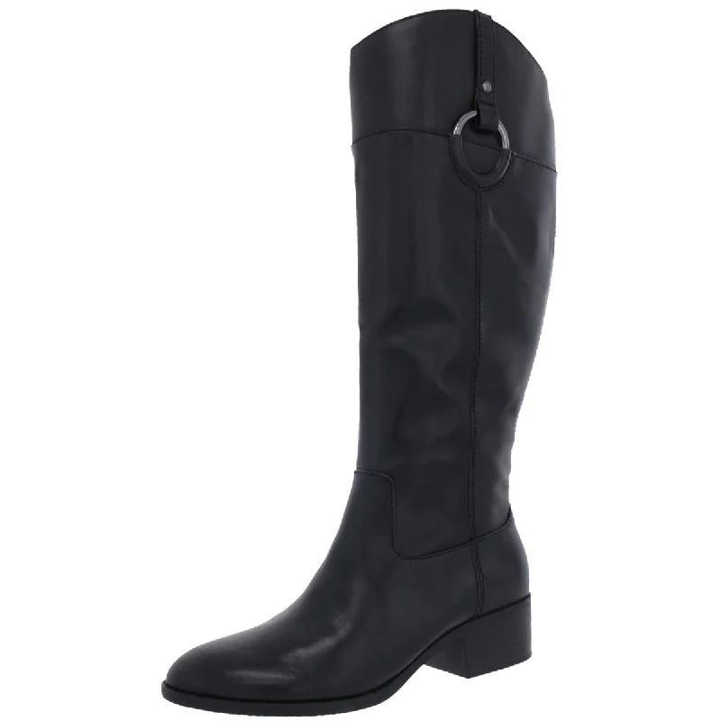 Comfortable Motion Flexible Shoes Bexleyy Womens Leather Wide Calf Riding Boots