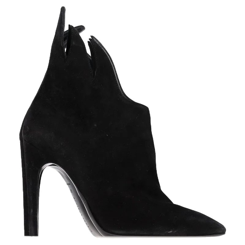 Comfort And Style Shoes Sale Bottega Veneta Flame Heeled Ankle Boots in Black Suede