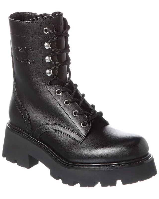 Feminine Style Promotions CELINE Triomphe Leather Boot