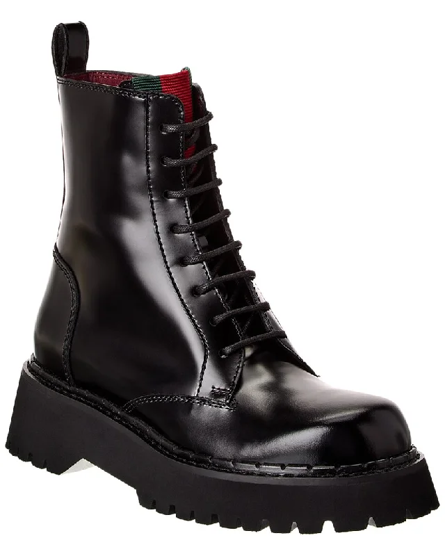 Exclusive Fashion Deals Gucci Web Leather Boot