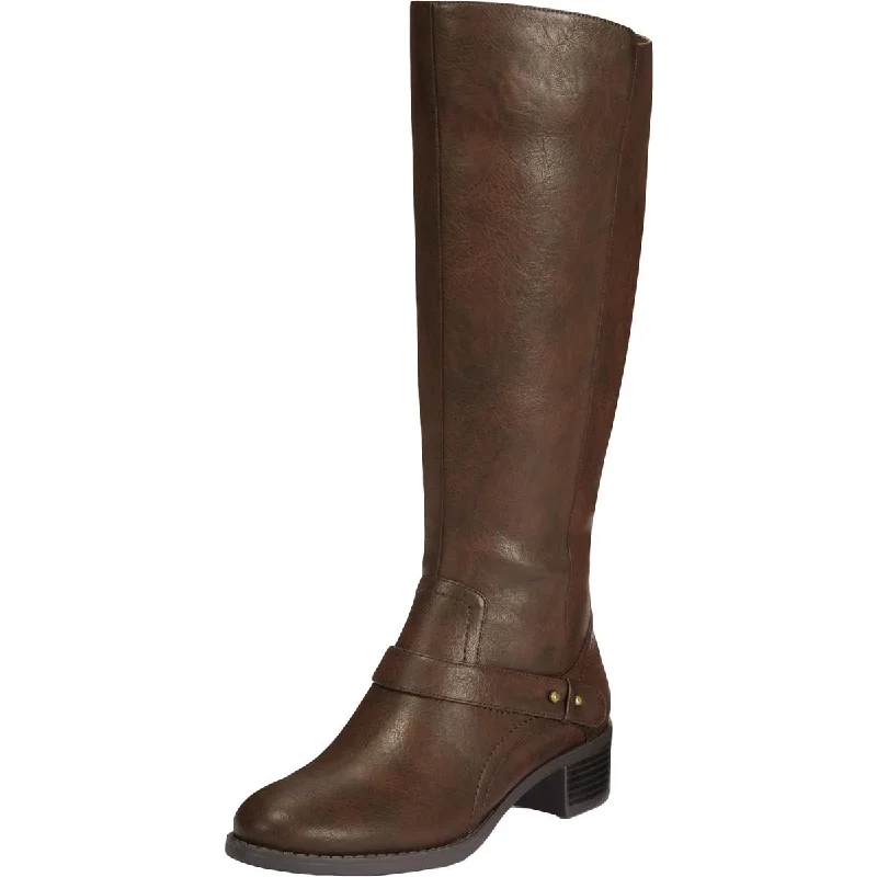 Best Deals Of The Season Jewel Womens Faux Leather Knee-High Riding Boots