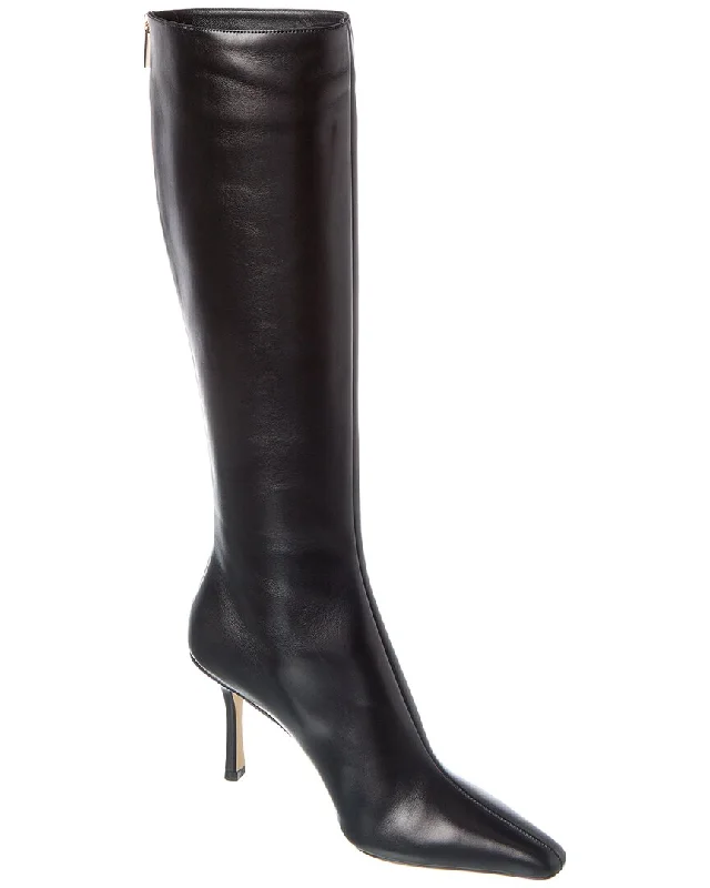 Contemporary Fashion Sale Jimmy Choo Agathe KB 85 Leather Knee-High Boot