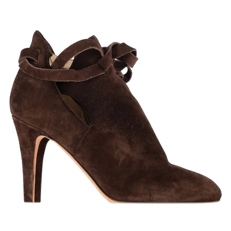 Timeless Style Promotions Jimmy Choo Marina Ankle Boots in Brown Suede