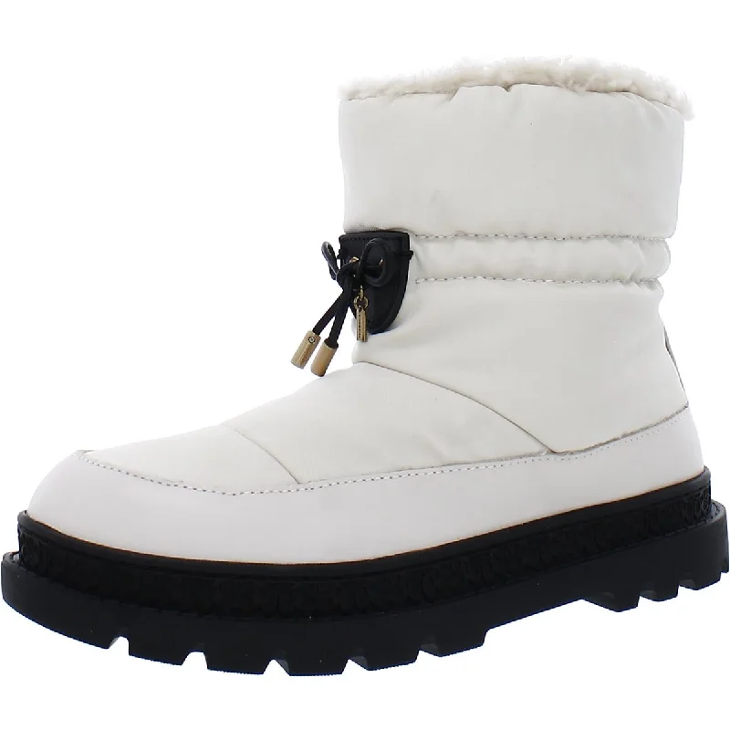 Chic Style, Always In Vogue Kailee Womens Leather Slip On Winter & Snow Boots