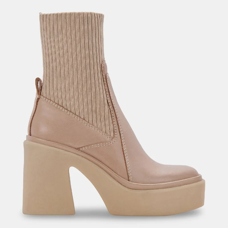 Casual Shoes Sale ODINA BOOTS TAUPE LEATHER