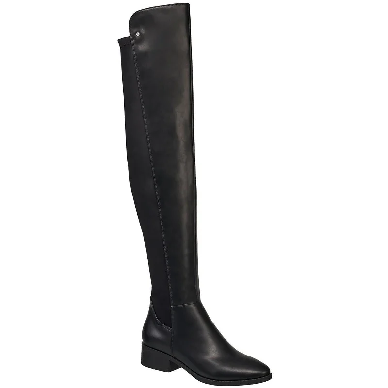 Comfortable Shoes Perfect Womens Vegan Leather Zipper Over-The-Knee Boots