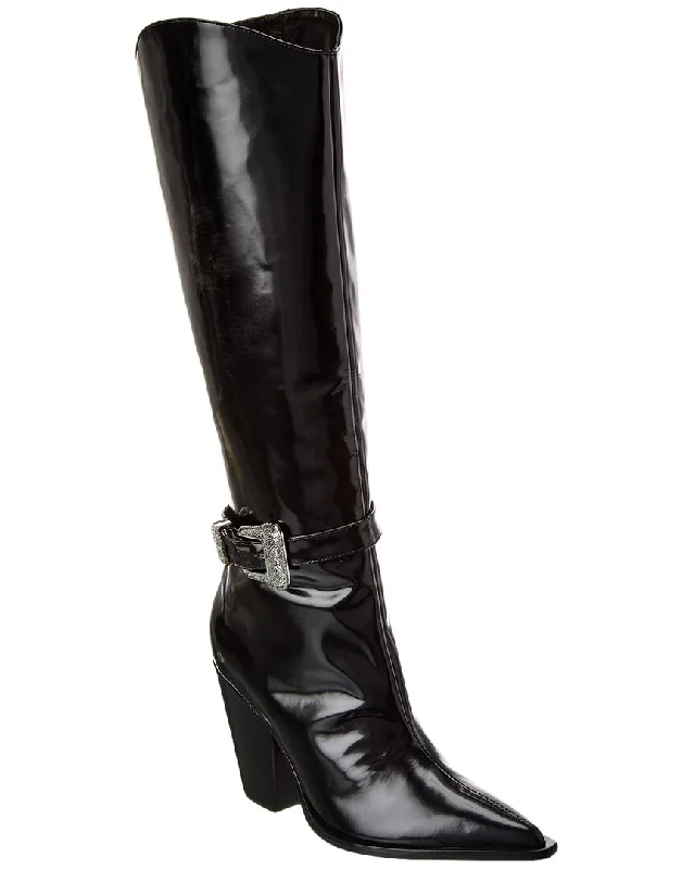 Non-Slip Work Shoes Sale SCHUTZ Jeane Boot Leather Boot