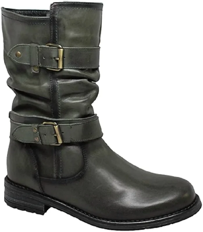 Comfortable Business Shoes Woman's Noelle Boot In Green