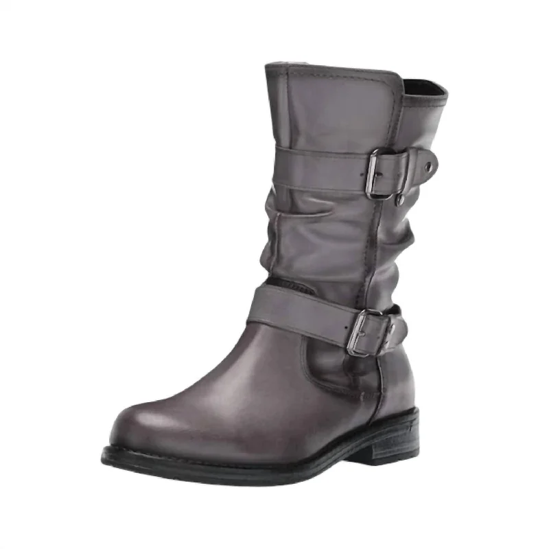 All-Day Comfort Shoes Woman's Noelle Boot In Grey