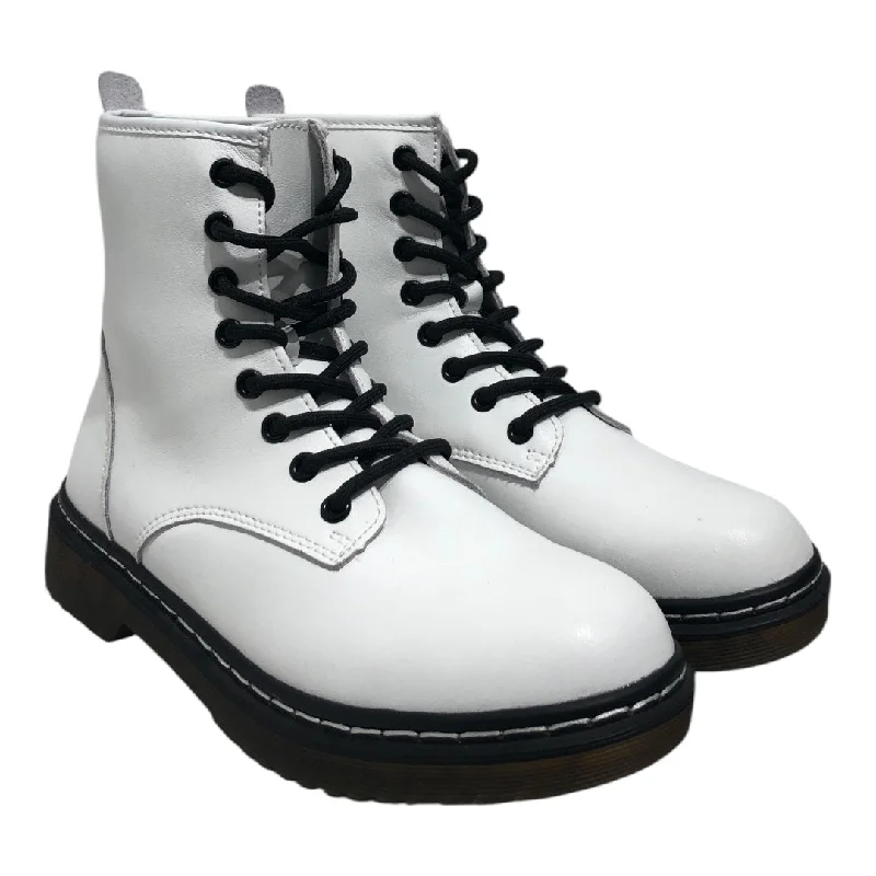 Easy Elegance Sales BAYO/Lace Up Boots/EU 37/Leather/WHT/