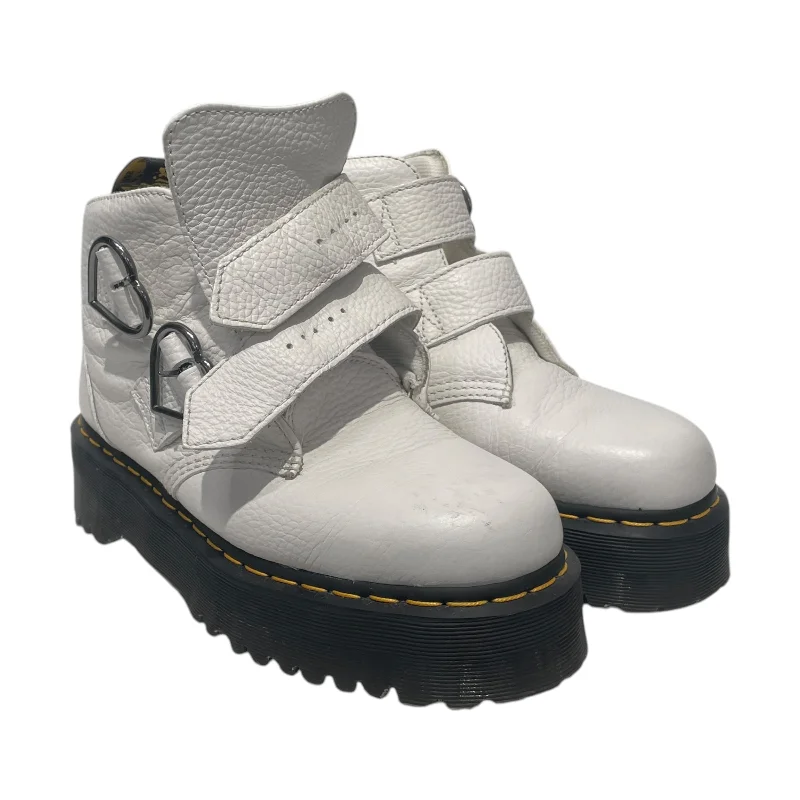 Luxury Fashion Discounts Dr.Martens/Boots/US 10/Leather/WHT/