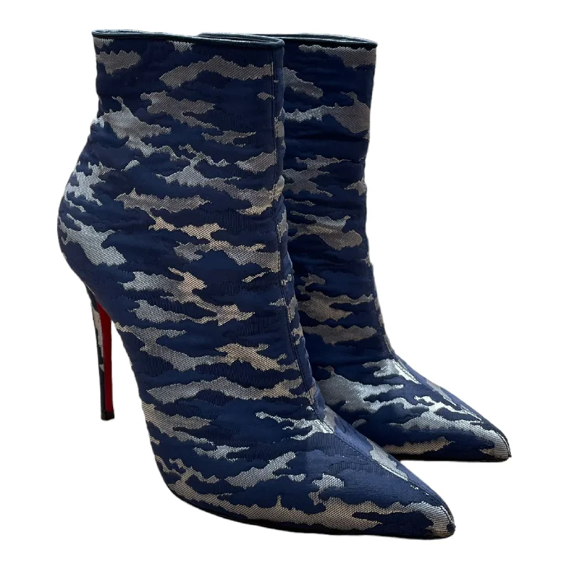 Romantic Chic Deals Christian Louboutin/Booties/EU 37.5/Camouflage/Acrylic/NVY/KATE