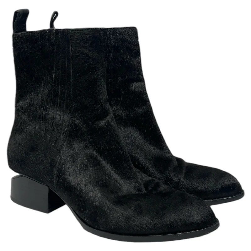 Bold Fashion Sales Alexander Wang/Western Boots/EU 39.5/Fake Fur/BLK/Fur Western Boots