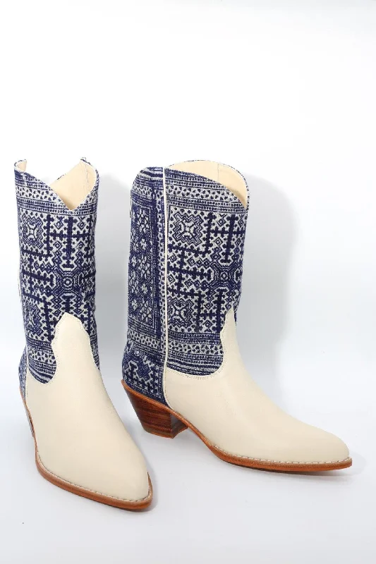 Functional Comfort Shoes Deals BATIK INDIGO WESTERN BOOTS MOLI