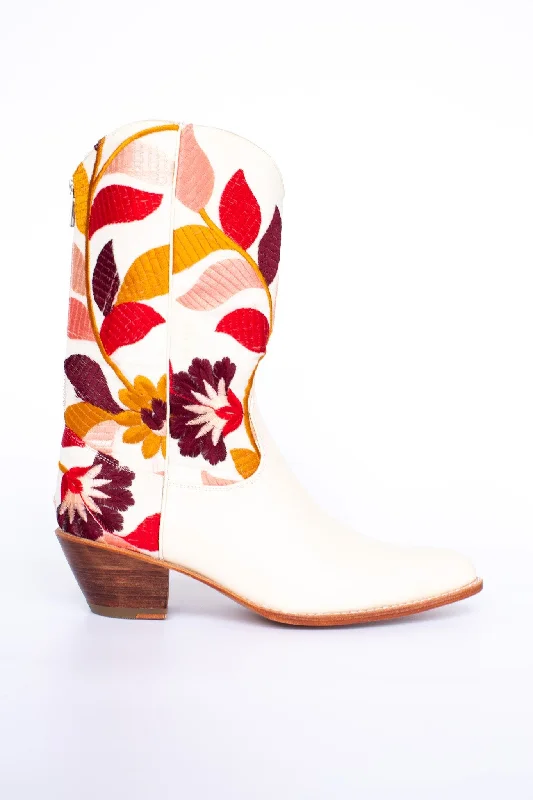 Urban Elegance Deals EMBROIDERED FLOWER WESTERN BOOTS X ANTHROPOLOGIE