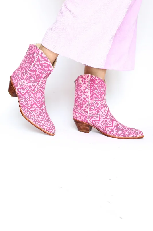 Women's Chic Footwear PINK BATIK BOOTS NATASHA