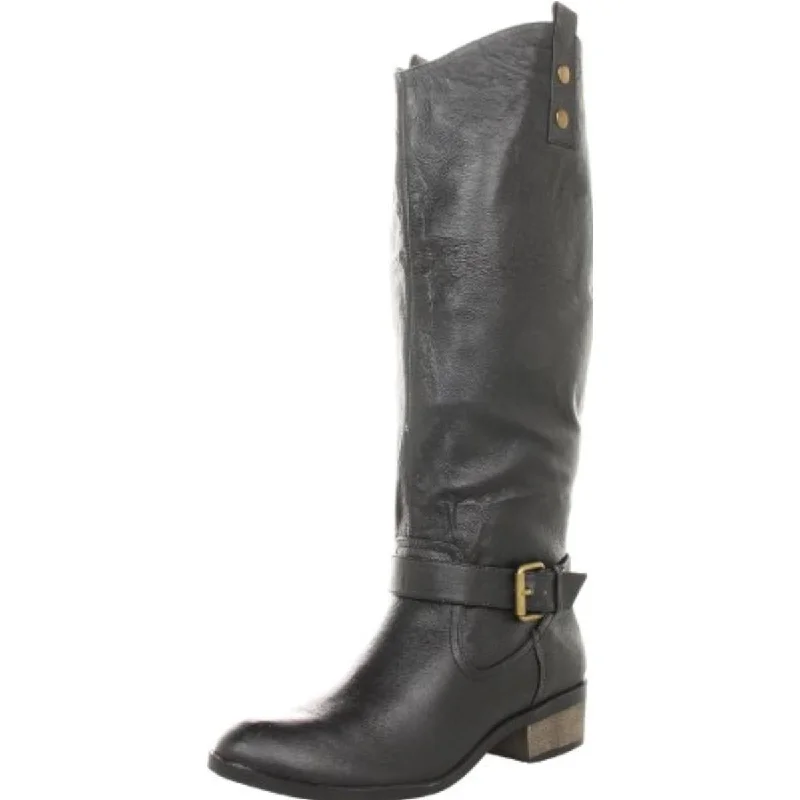 Contemporary Casual Footwear Chinese Laundry Womens Roger That Leather Round Toe Knee-High Boots