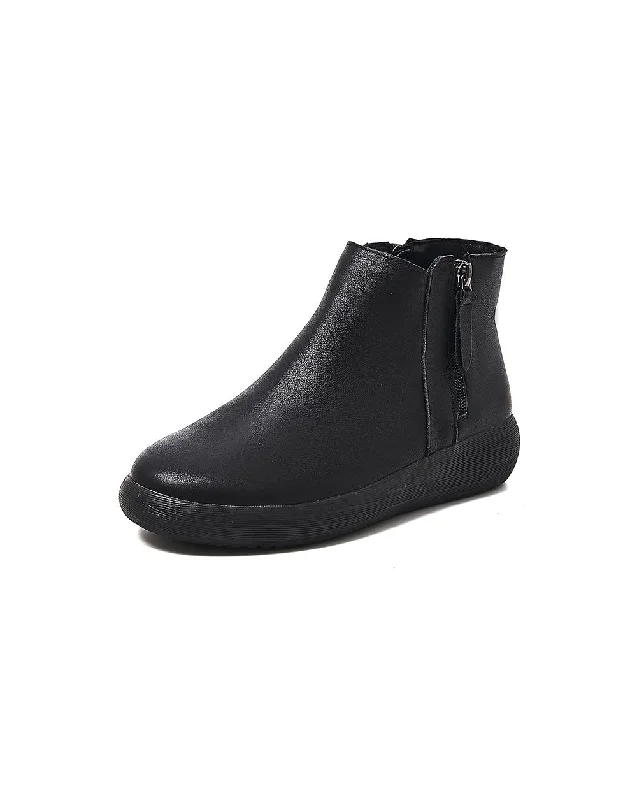 Comfortable Everyday Shoes Comfort Bouncing Sole Soft Leather Ankle Boots 35-42