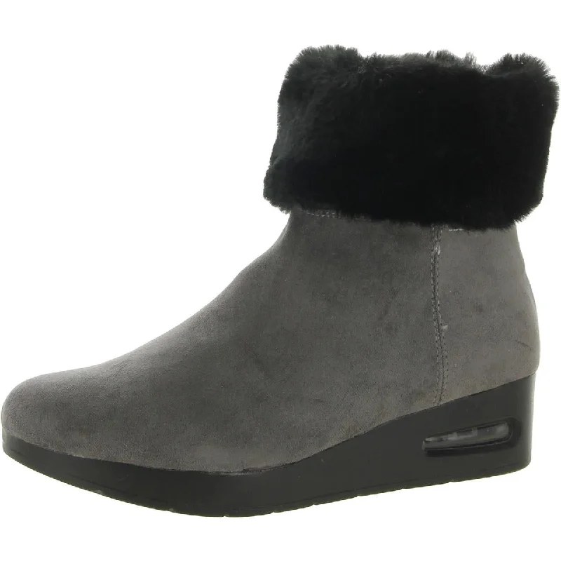 Fashionista Favorites DKNY Womens Abri Zipper Wedge Booties