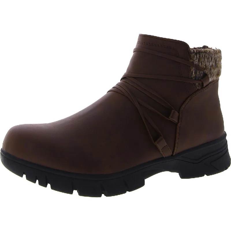 Cozy Winter Boots Promotion Easy Street Womens Stefani Faux Leather Cold Weather Booties