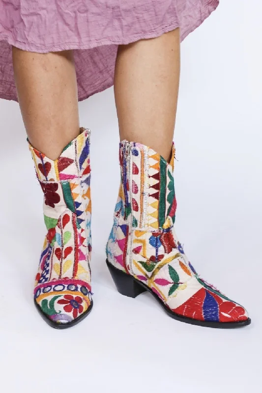 Classic Dress Shoes Sale Embroidered Patchwork Cowboy Boots Ginalyn