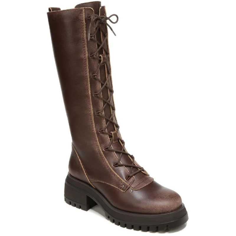 Trendy Footwear Sale Franco Sarto Womens Jasper Leather Distressed Mid-Calf Boots