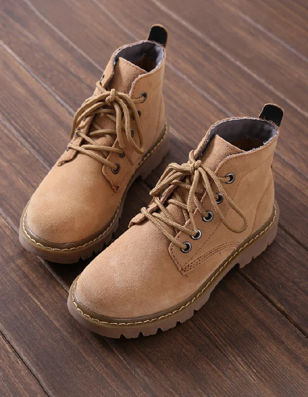 Soft Sole Shoes Handmade Retro Suede Casual Women Marten Boots