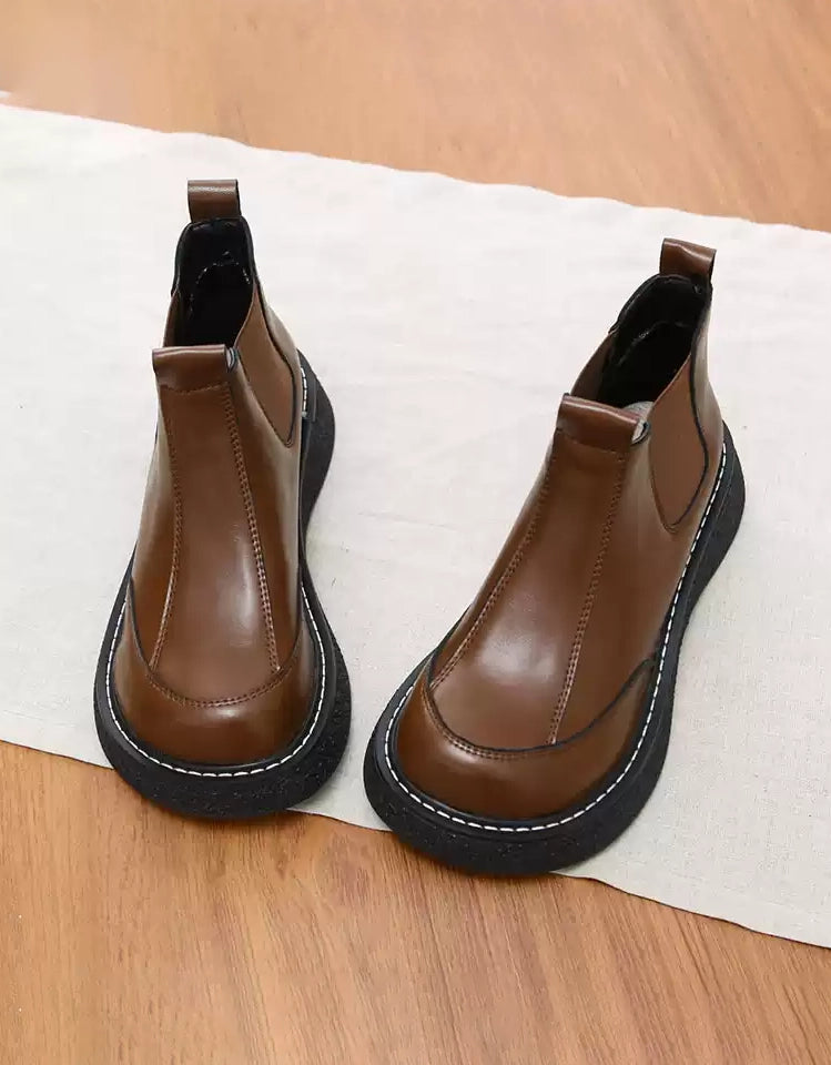 Fashionable Arch Support Shoes Promotion Autumn Winter Comfortable Wild Toe Box Chelsea Boots