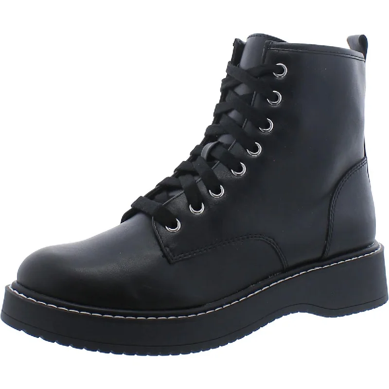 Discount Store Madden NYC Womens Faux Leather Lug Sole Combat & Lace-Up Boots