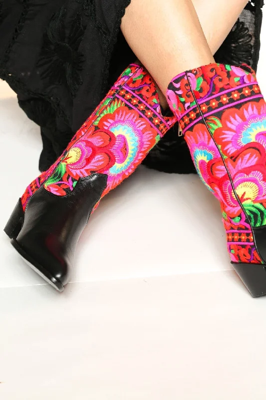 Lightweight Shoes SELINA TRIBAL EMBROIDERED WESTERN BOOTS X FREE PEOPLE