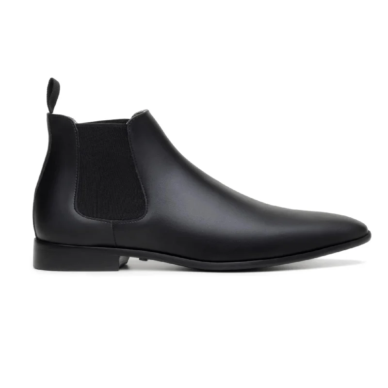 Trend Alert 'Sterling' men's vegan Chelsea by Zette Shoes - black