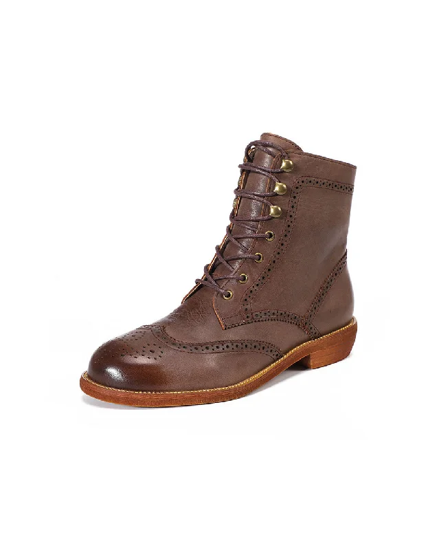 Limited Time Flash Sale Vintage Leather British Style Handmade Oxford Boots