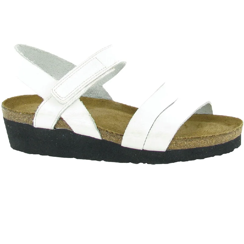 Trendy And Breathable Shoes Naot Kayla White Leather Sandal (Women's)