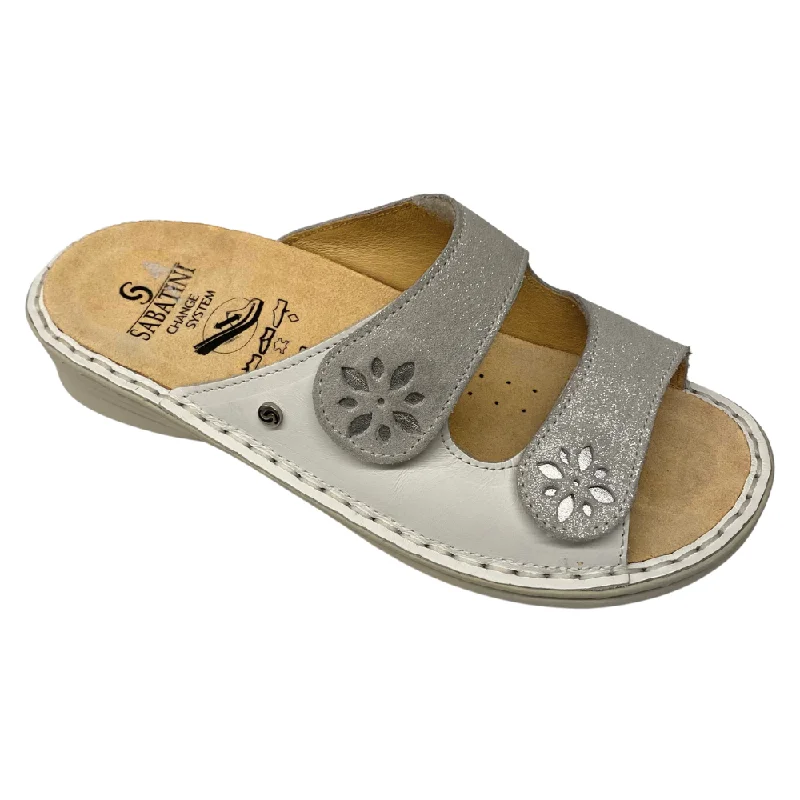 Water-Resistant Shoes Sale Sabatini Alma Sandal Bianca Brina/Galaxy (Women's)