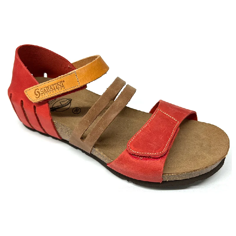 Trendy Footwear Sale Sabatini Edie Rosso/Arancio Crazy Sandal (Women's)