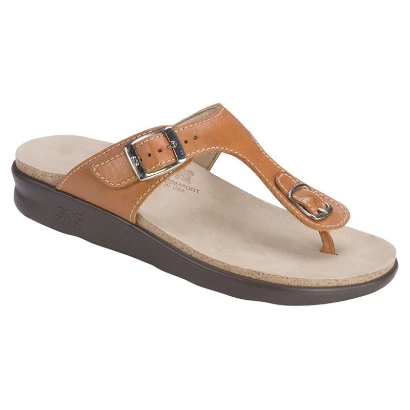 Modern Flat Shoes Offers SAS Sanibel Sandal Caramel (Women's)